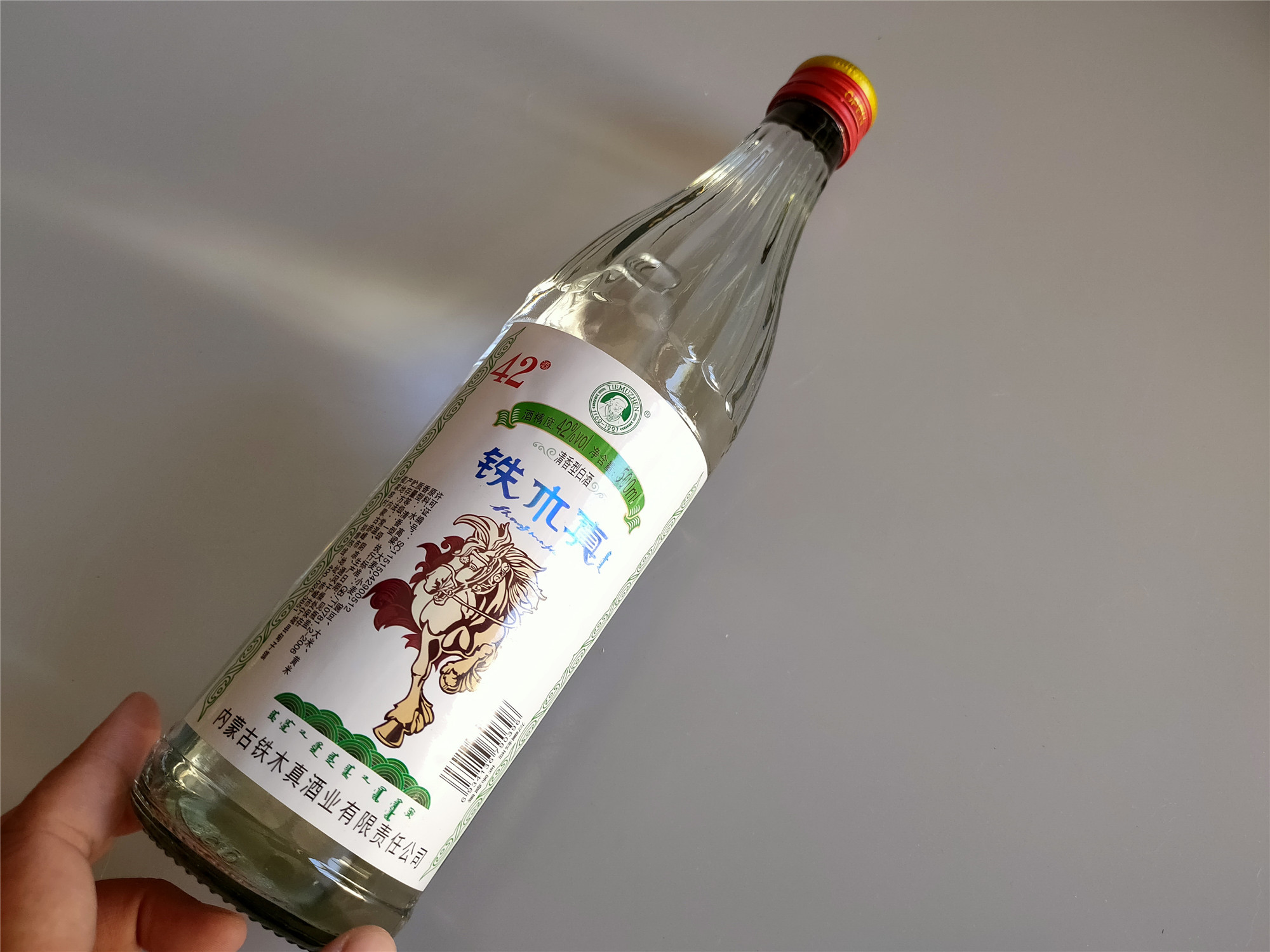 内蒙赤峰铁木真白酒42度500ml*12瓶白酒整箱清香型纯