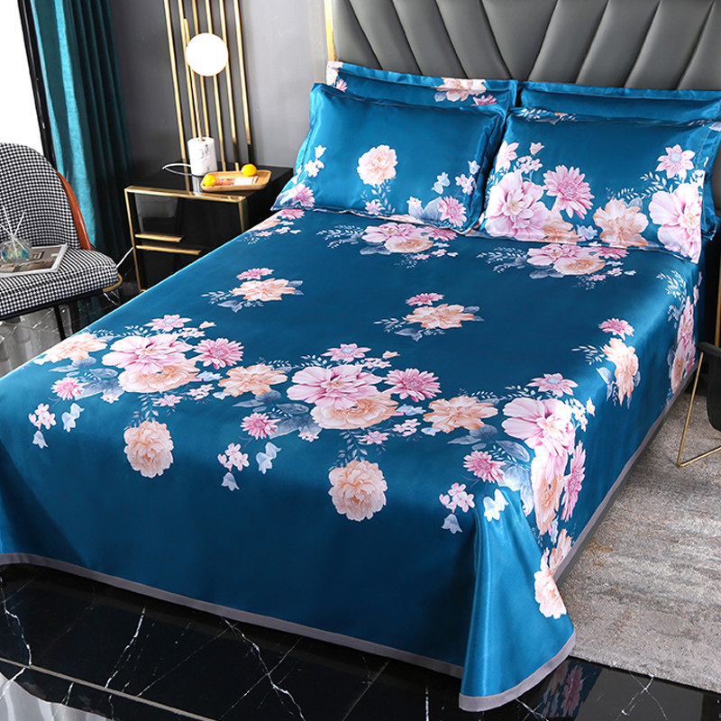 夏季冰丝凉席三件套可水洗机洗1.5/1.