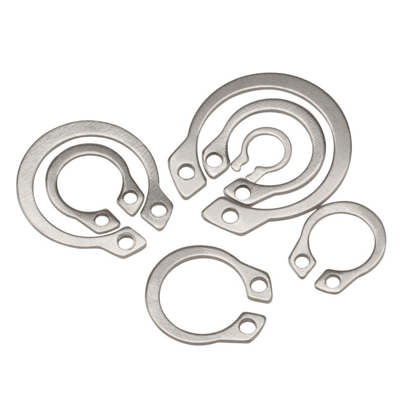 轴用卡簧不锈不锈钢钢轴用挡圈弹性卡环外国国标挡圈