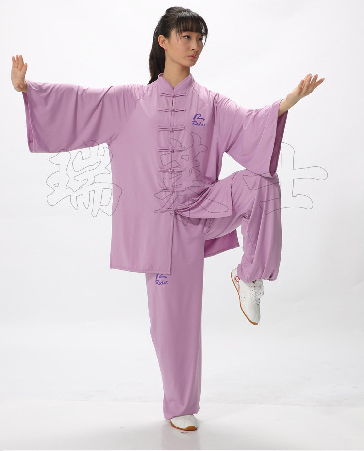 太极武术运丰服气气功牛奶丝女套头服夏晨练太极服