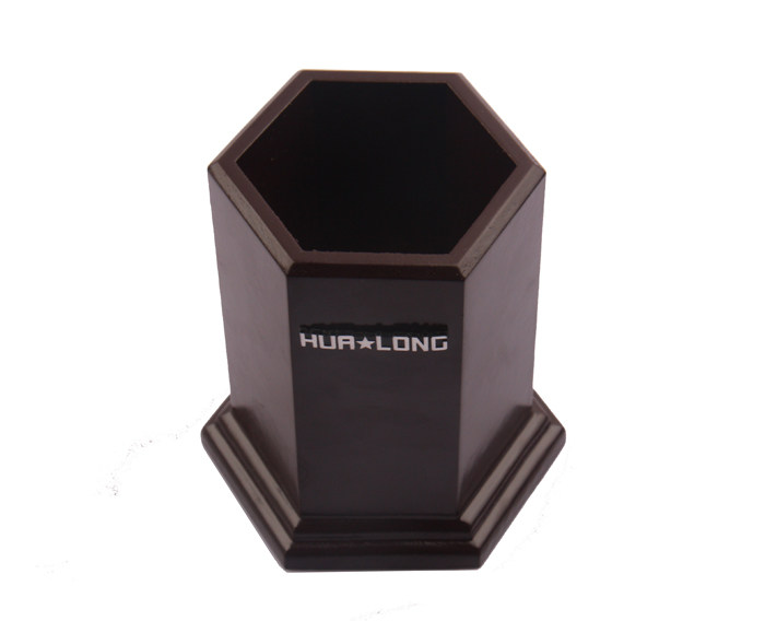 满38元包邮 华隆品牌 五边形木制笔筒 木质笔筒 信发笔筒8019