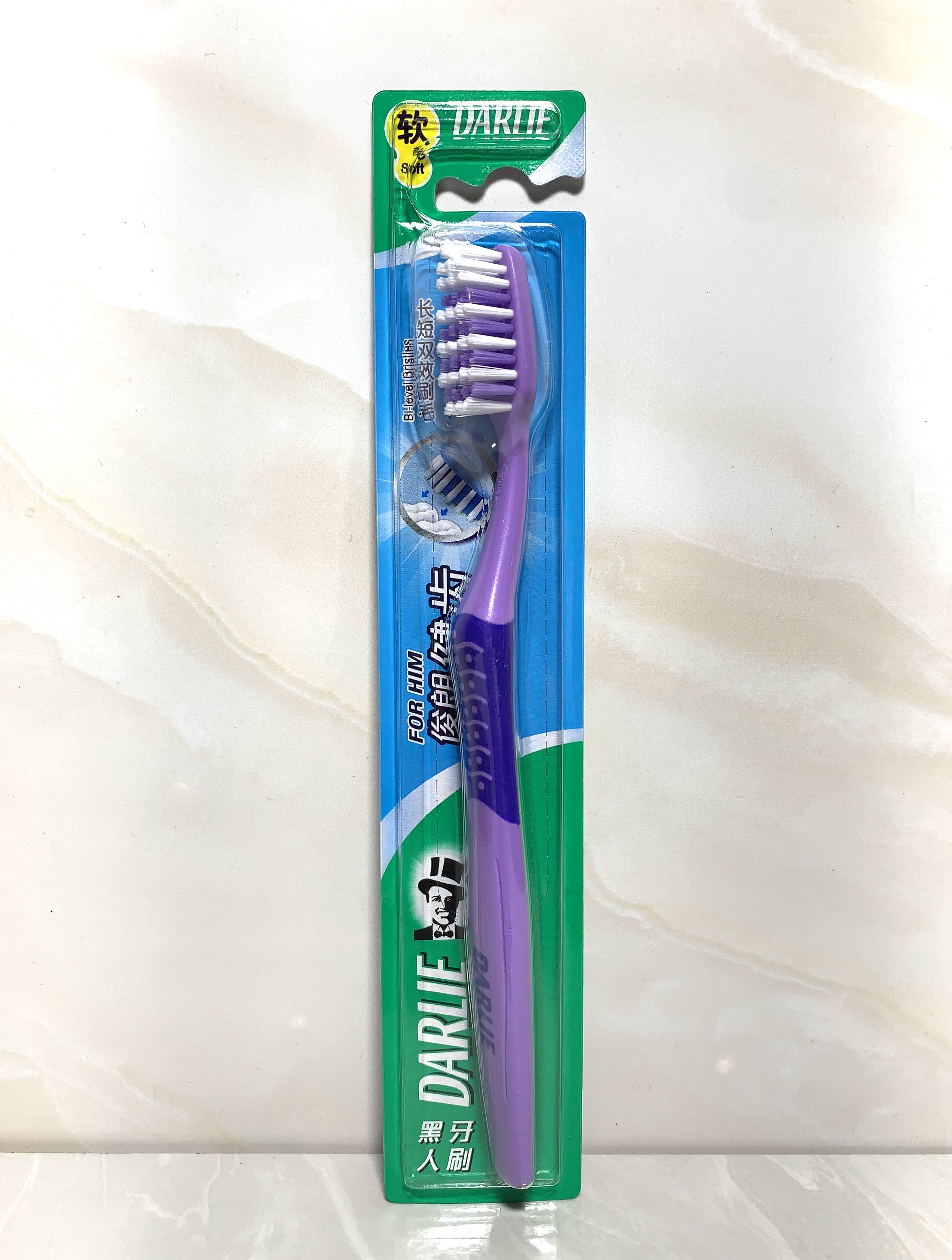 牙刷软毛6支黑人俊朗朗健大头成人刮舌舌苔牙刷