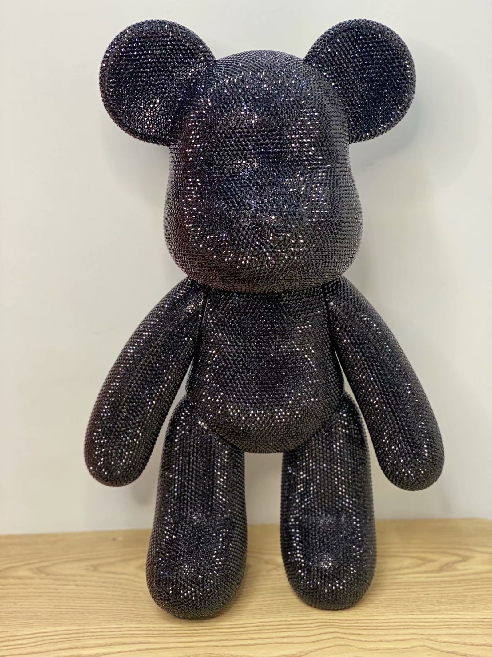 黑色底钻贴钻暴力熊玩偶摆件粘钻熊满钻抖音网红创意礼盒