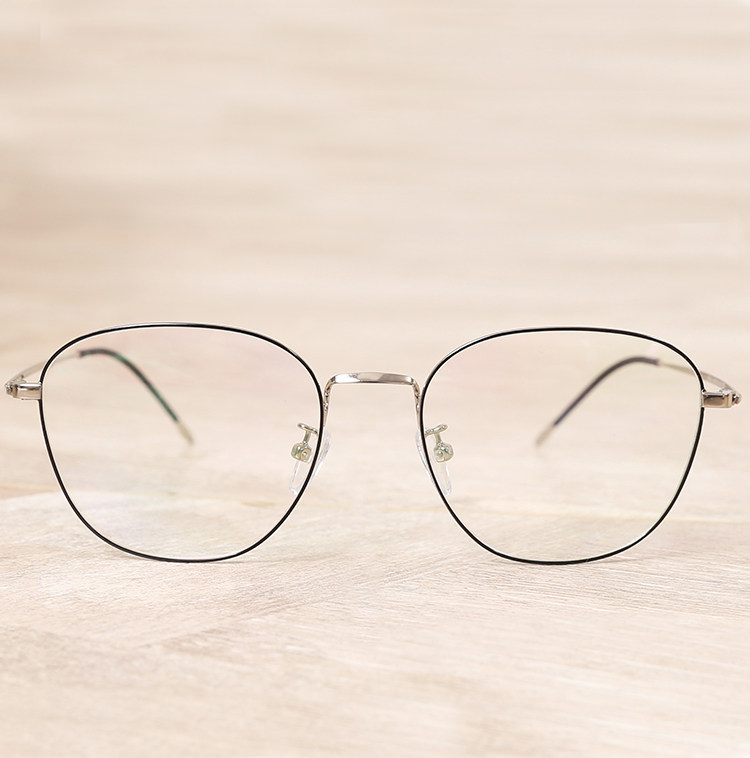 纯钛金属超轻方框眼镜框女大脸金丝近视眼镜架斯文败类男大框光学