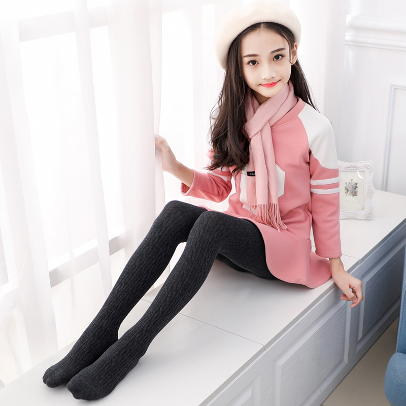 女童连裤袜春秋白色丝袜大童舞蹈纯棉儿童打底儿童袜子016岁