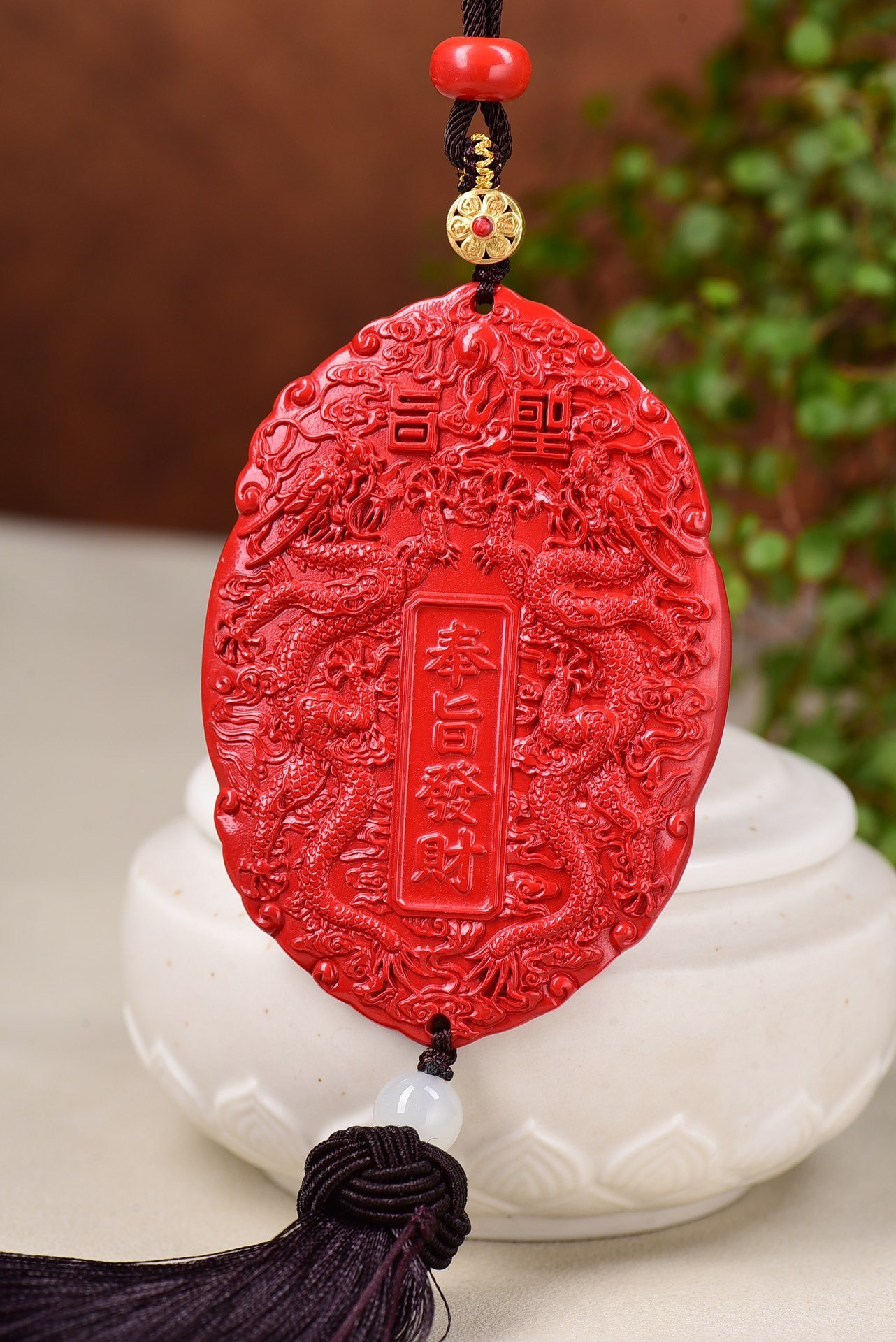 红砂双龙书包发財奉旨挂件汽车传旨天然原矿其他diy饰品配件