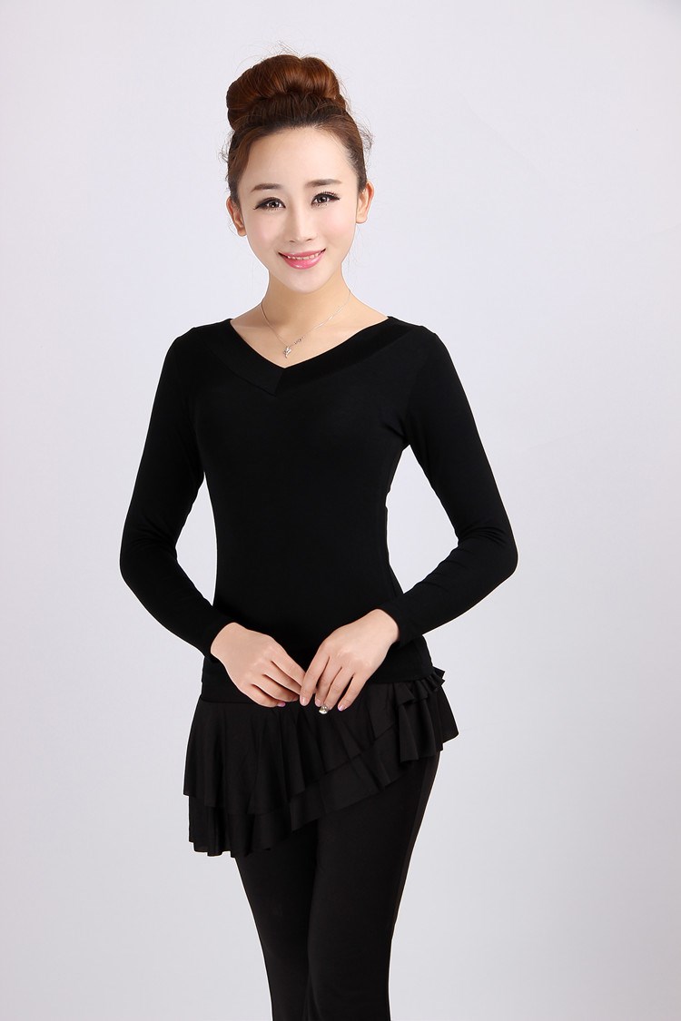 广场舞单件上衣舞蹈服装莫代尔短袖跳舞衣服中老年广场舞上装