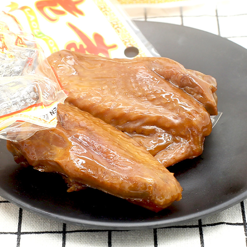 老李五香鸡翅75g10包5包温州特产鸡翅膀休闲肉类零食小吃