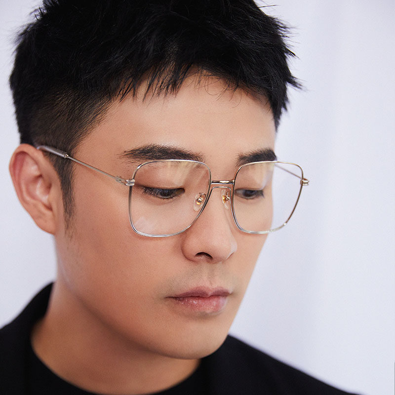 陈赫同款防蓝光辐射眼镜框女网红款近视平光镜架男潮大框素颜显瘦