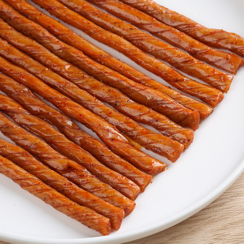 麻辣素食香辣牛筋辣条130g5袋儿时怀旧休闲面筋制品