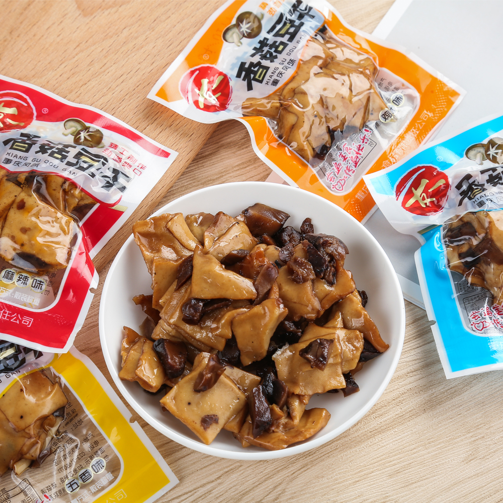 零食豆干休闲麻辣香菇豆腐干小包包装五香2500g豆腐干