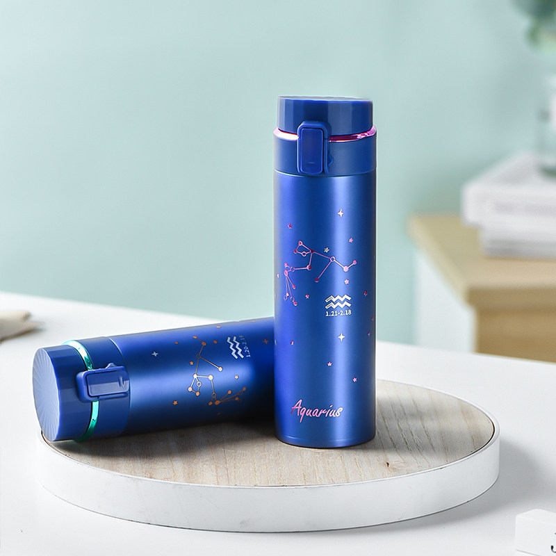 华川不锈钢轻量保温杯星座潮流大容量情侣保温杯