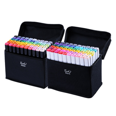 80色学生用手绘设计套装双头彩色马克笔套装touch正品动漫专用绘画笔