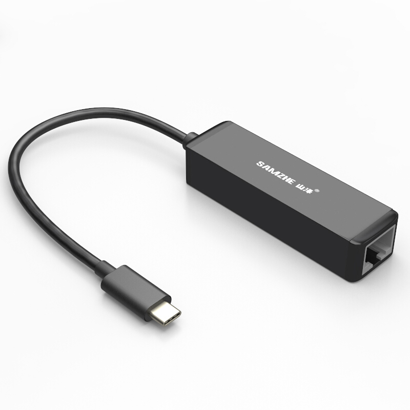 山泽type-c转rj45网线接口外置苹果小米笔记本有线网卡转换器