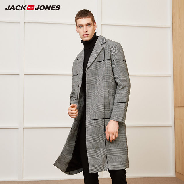 致 Jackjones Jack Jones men's clothing of wool long windbreaker jacket 218327506 致 Jackjones Jack Jones men's clothing of wool long windbreaker jacket 218327506
