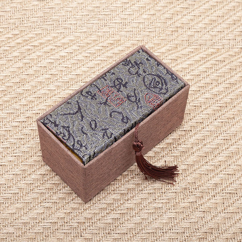 流苏书法布艺古风锦盒麻布文玩核桃手把礼品包装其他diy饰品配件