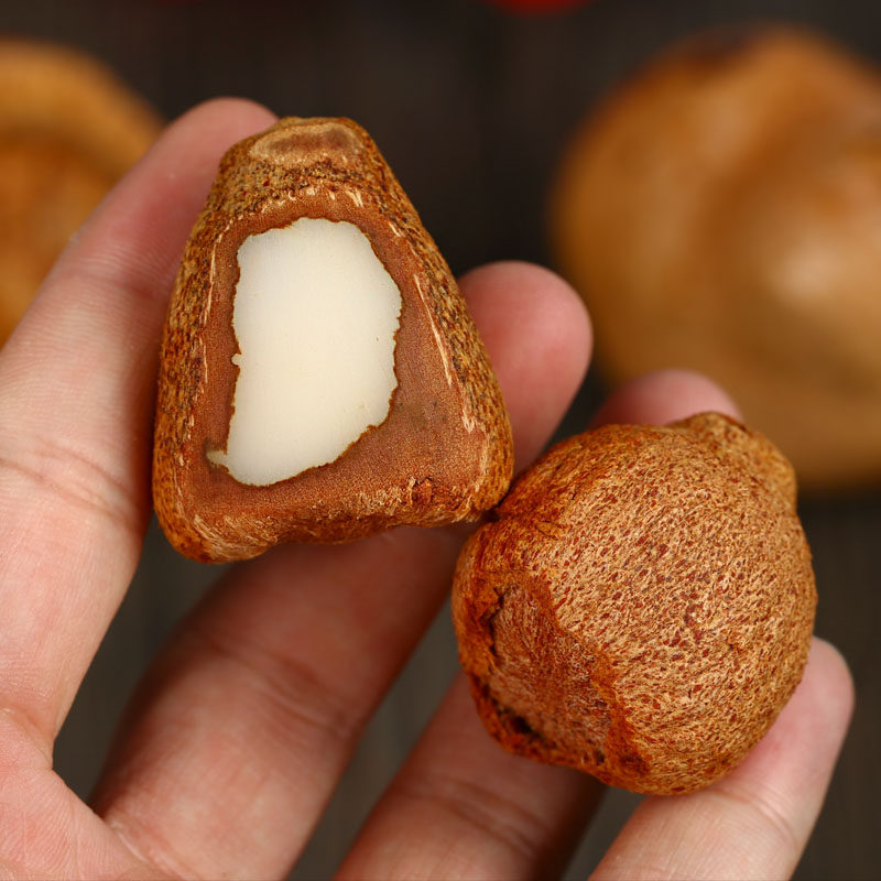 释迦佛心果菩提子原籽金灯空心菩提打磨项链佛珠