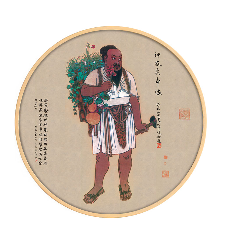 华佗张仲景孙思邈李时珍画像中医养生装饰挂画中国古代现代装饰画