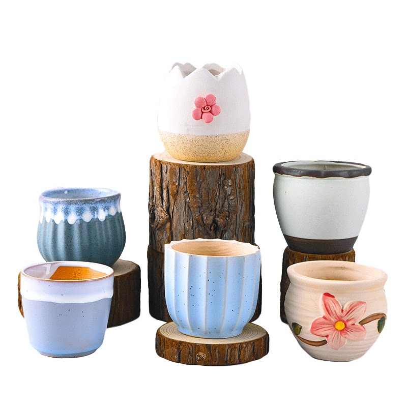 花盆多肉陶瓷大号清仓特价厂家直销植物家用花盆