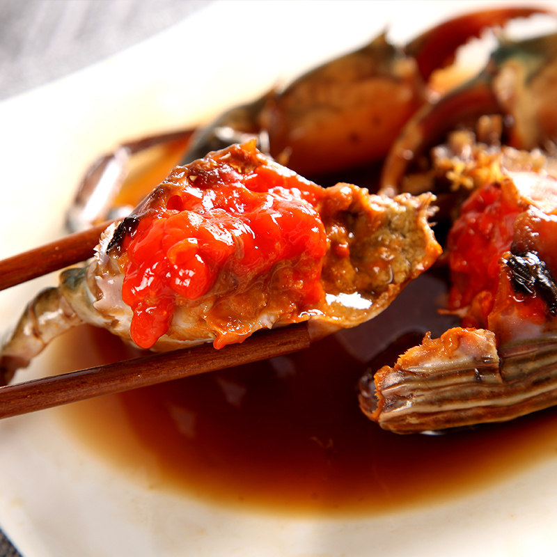 梦婕酱螃蟹酱青蟹腌制醉螃蟹大海蟹 宁波咸炝蟹宁波特产海产品