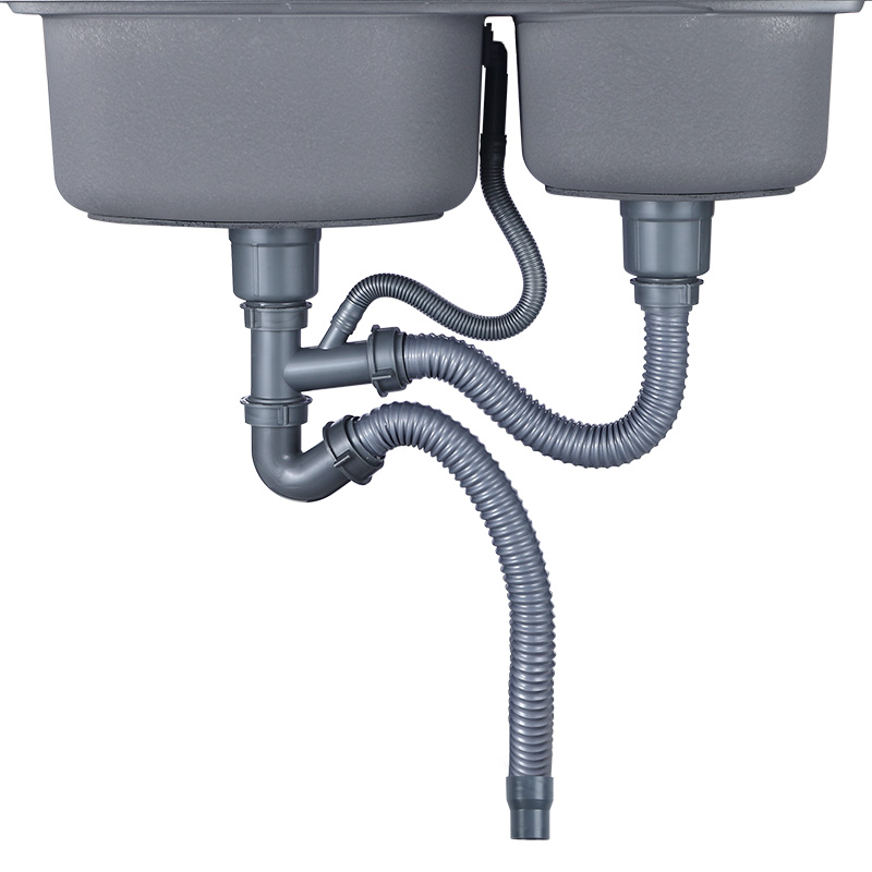 厨房洗菜菜盆下水管管道配件水槽双槽水池洗碗池水槽下水器