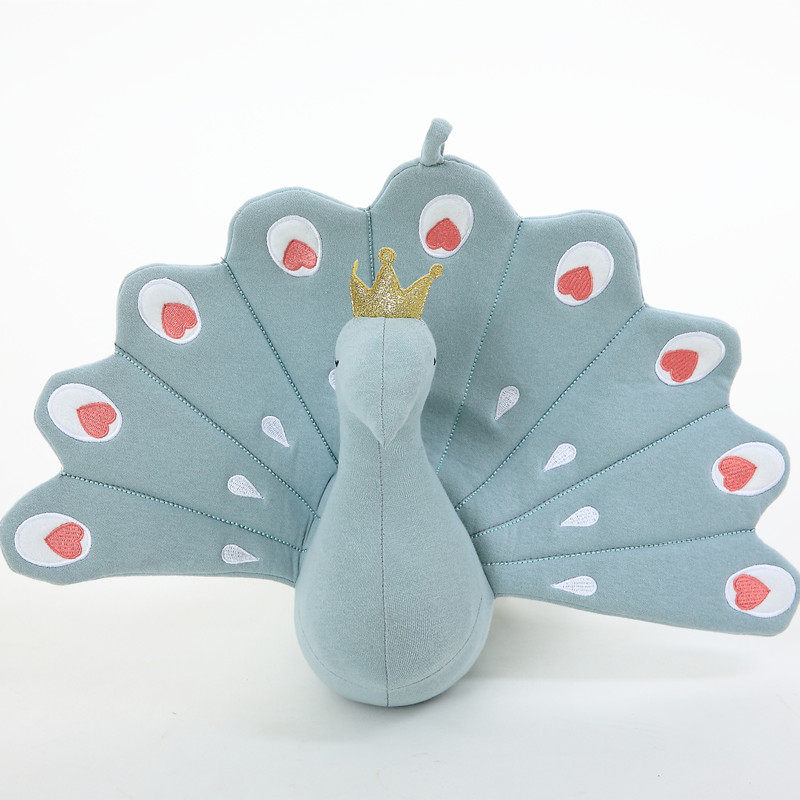 ins网红公仔少女心娃娃孔雀布娃娃 女孩公主毛绒玩具宝宝安抚娃娃