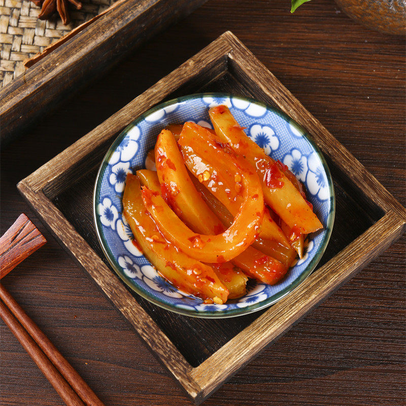 萝卜嘎嘣农家自制腌制即食香辣甜辣脆味咸菜腌制