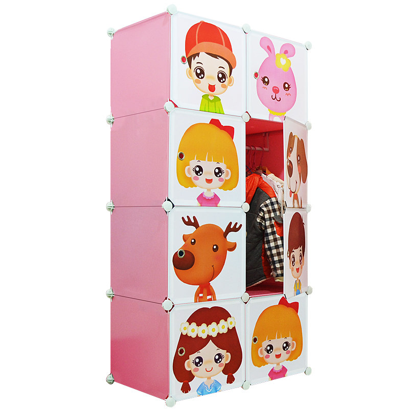 收纳整理柜子儿童衣柜卡通抽屉简易宝宝婴儿衣橱鞋柜