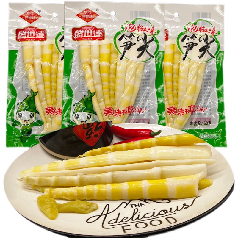 四川泡椒笋尖竹笋山椒笋尖酸酸辣脆笋片开袋即食笋类制品