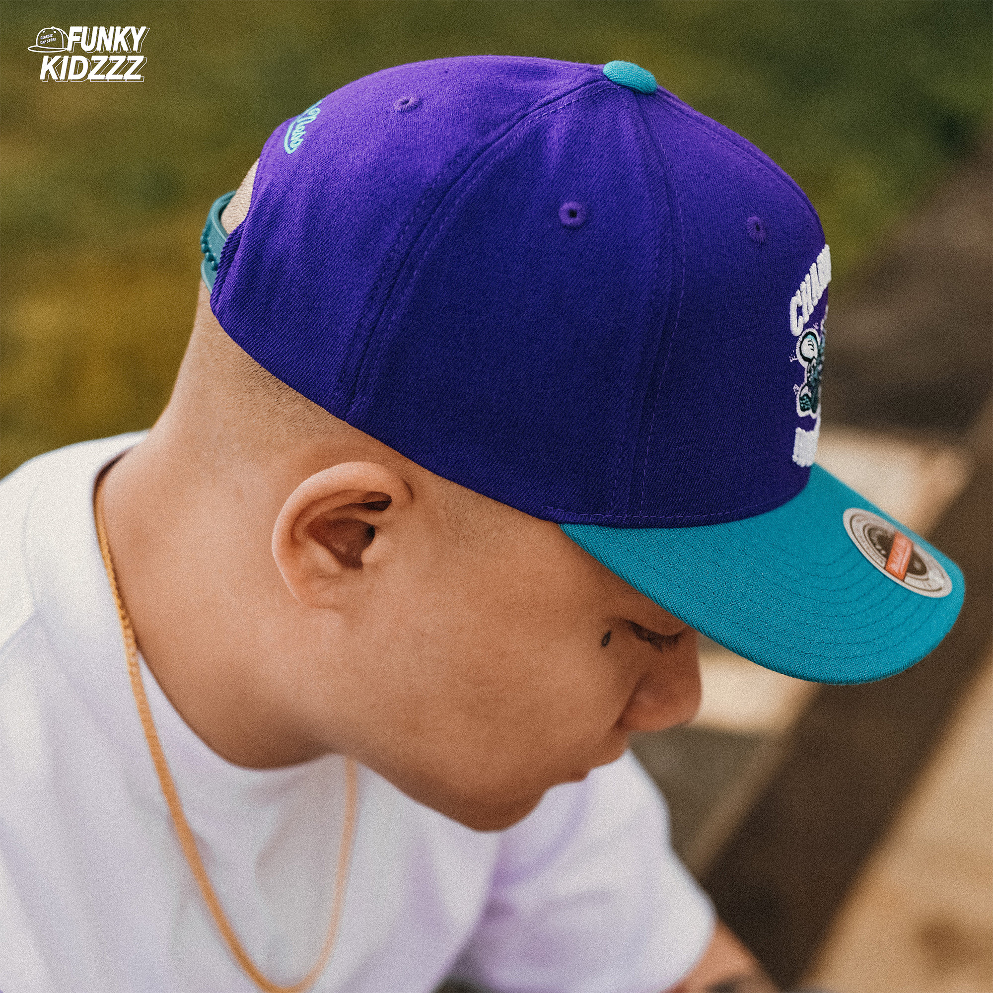 mitchellness美职篮nba夏洛特黄蜂复古配色可调调节帽子