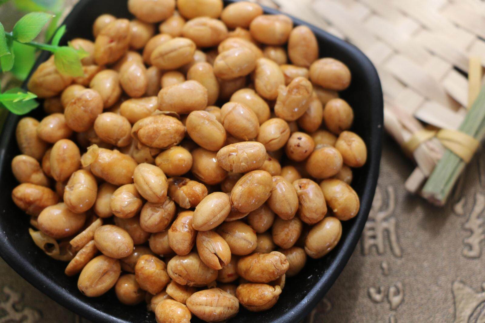 黄豆春红红油豆油油炸香酥90克办公室休闲食品炒货豆类制品