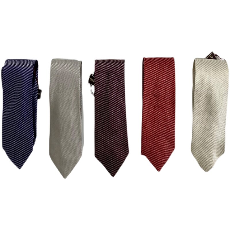 意大利原产进口1689元桑蚕蚕丝羊毛男士商务纯色领带