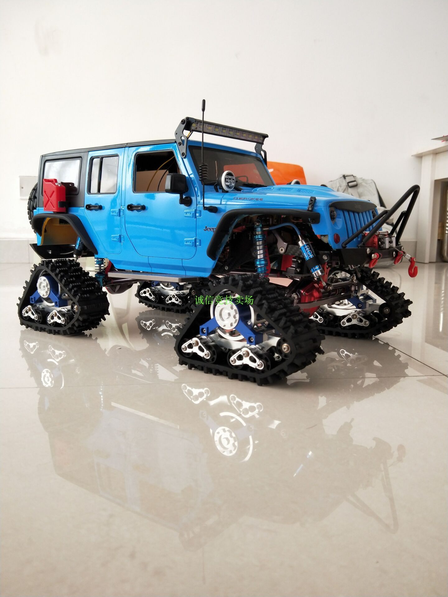 1/10越野遥控车 scx10 幽灵 trx4 雪地沙地轮 履带轮轮毂总成 1个