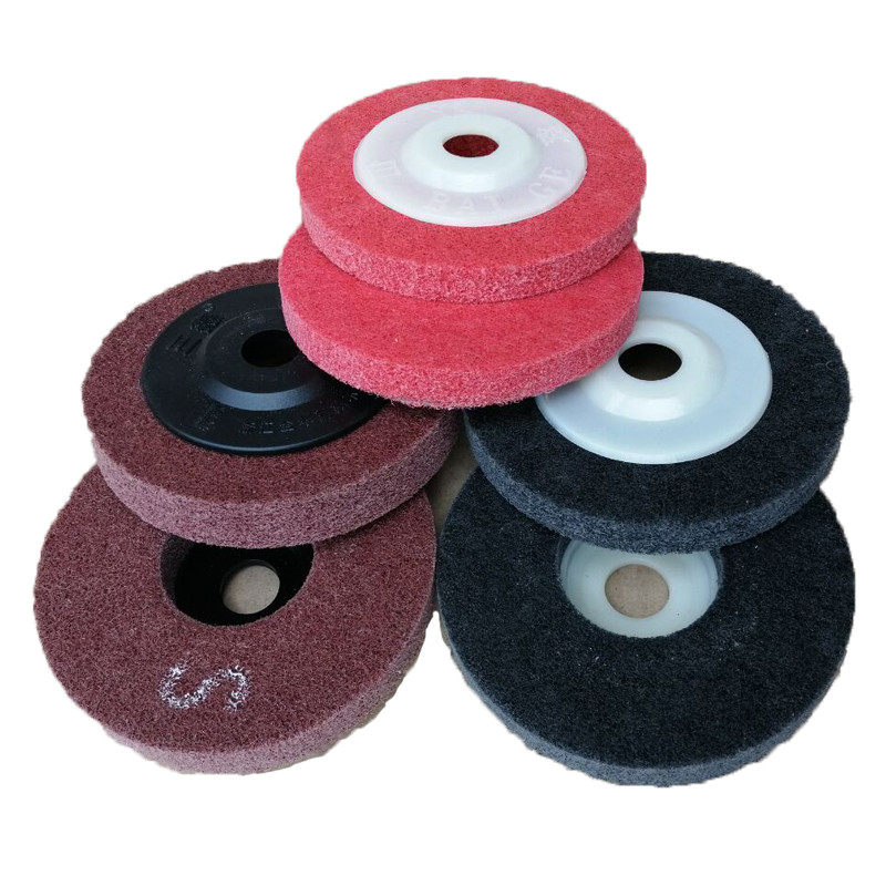 角磨机纤维轮角抛光尼龙打磨精磨不锈钢砂轮铝材砂轮