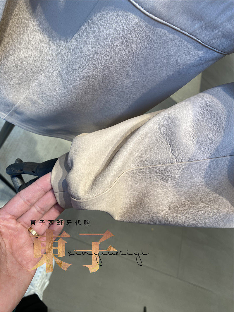 西班牙代购lottusse乐途仕折扣女士羊皮休闲绑带皮衣皮衣