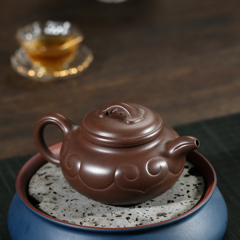 蜀园宜兴宜兴紫砂紫砂壶名家助工纯全手工原矿紫泥茶壶