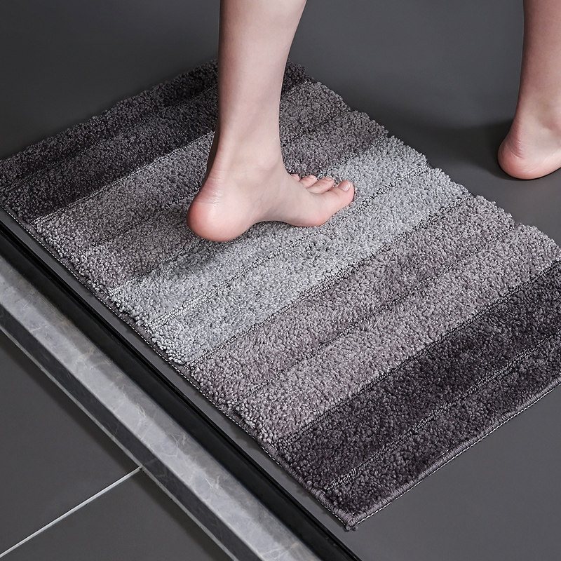 吸水垫浴室防滑垫卫生间淋浴房速干脚垫家用可擦洗耐脏长毛绒垫子