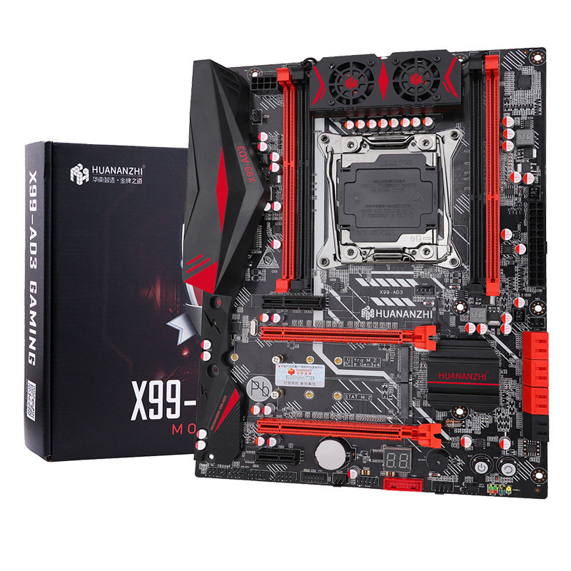 华南金牌x99ad3主板cpu套装e5至强26782690主板