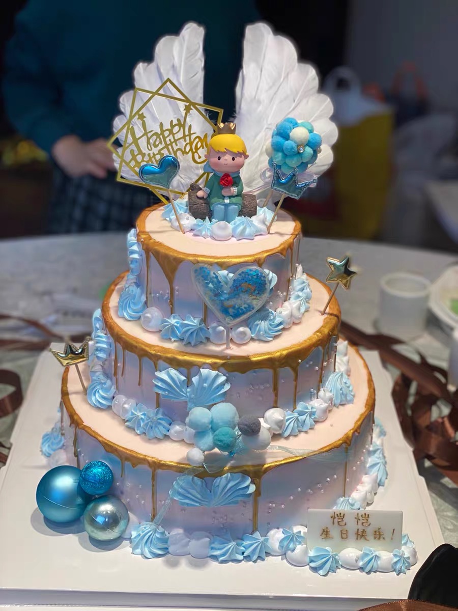 三层满月同城上海鲜奶娃娃睡眠周岁宝宝百天新鲜蛋糕