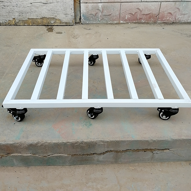 带轮花托移动花盆托盘万向长方形金属加厚结实花托