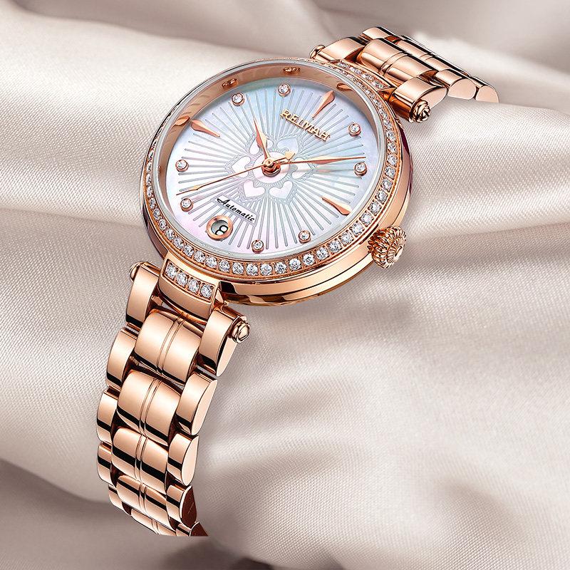 2020雷迈手表人气8106女防水时尚包邮机械表全自动国产腕表