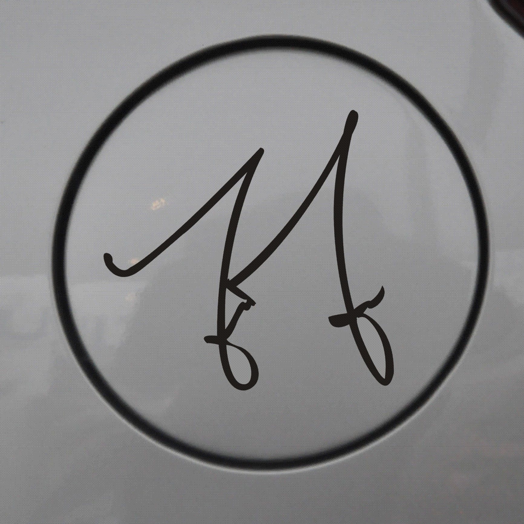 林俊杰签名复刻刻版油箱防水防晒反光车贴侧门汽车装饰贴