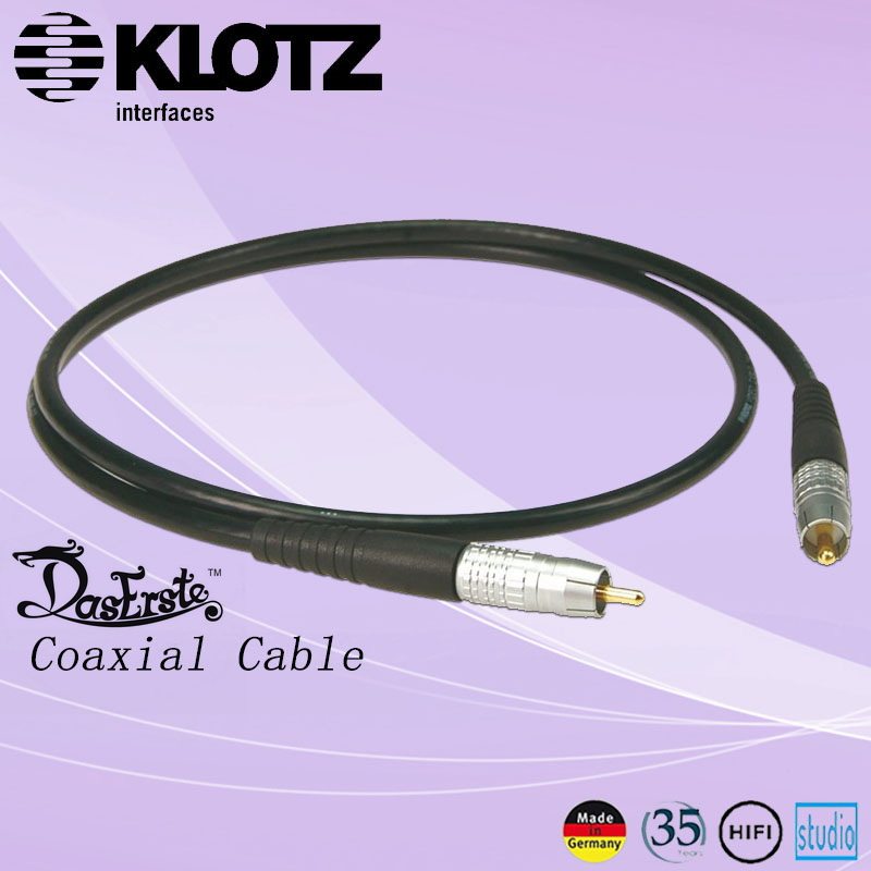 德国klotzspdixspdif同轴轴线rca75欧高数字音频线材