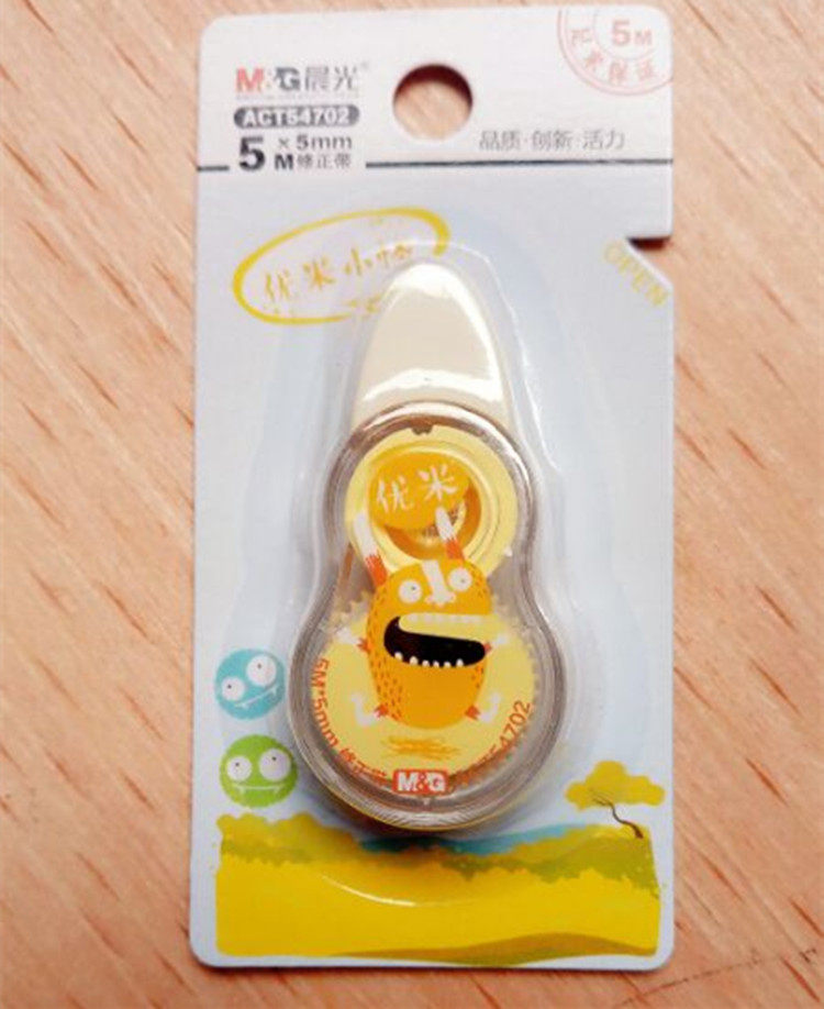 晨光文具act54702优米小怪修正涂改迷你可爱爱搞修正带