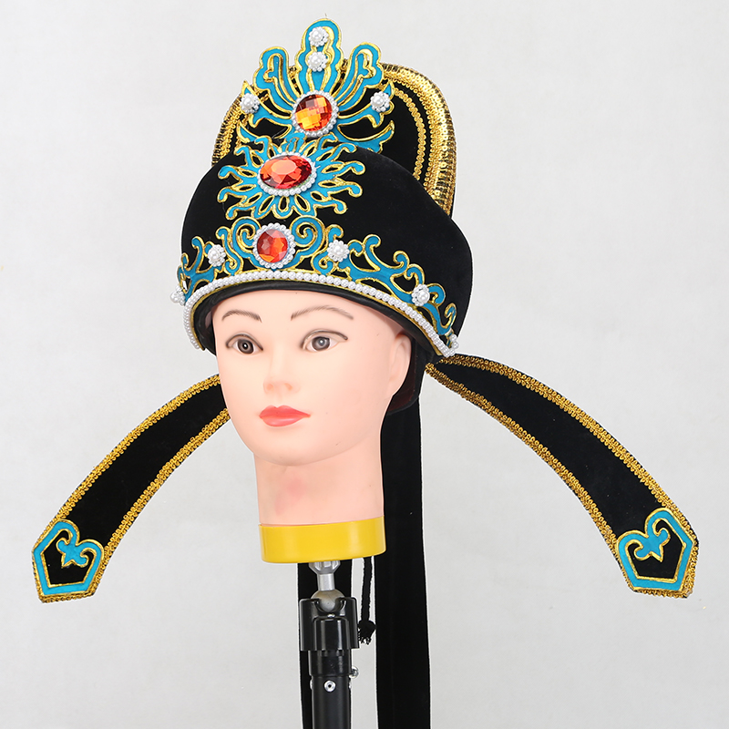 解元小生越剧黄梅戏戏曲盔帽帽子才子软帽改良古典舞配饰