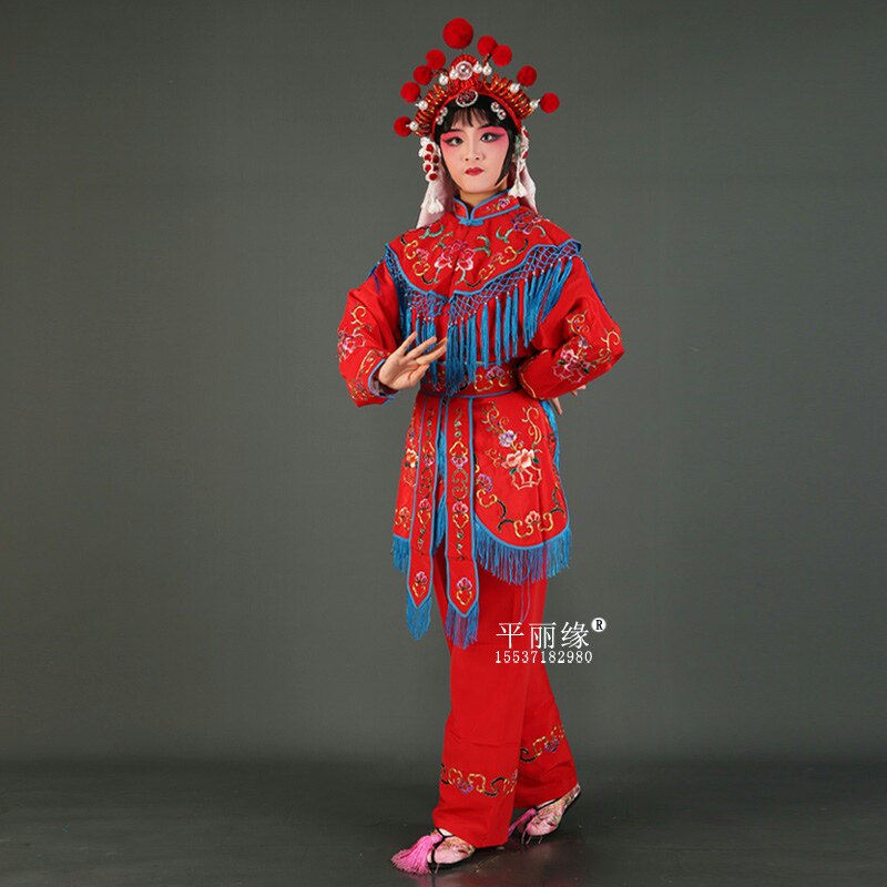 戏曲京剧花木兰龙套女将戏剧服装武旦刀马旦桂英民族服装