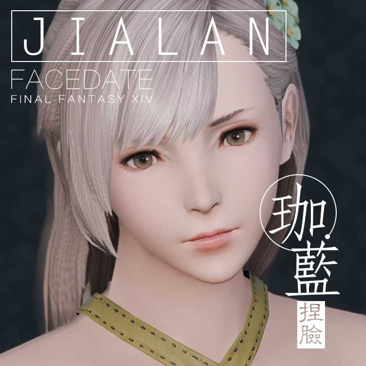 【珈蓝】ff14最终幻想14捏脸数据脸型人族人类人女平原女【琪洛】