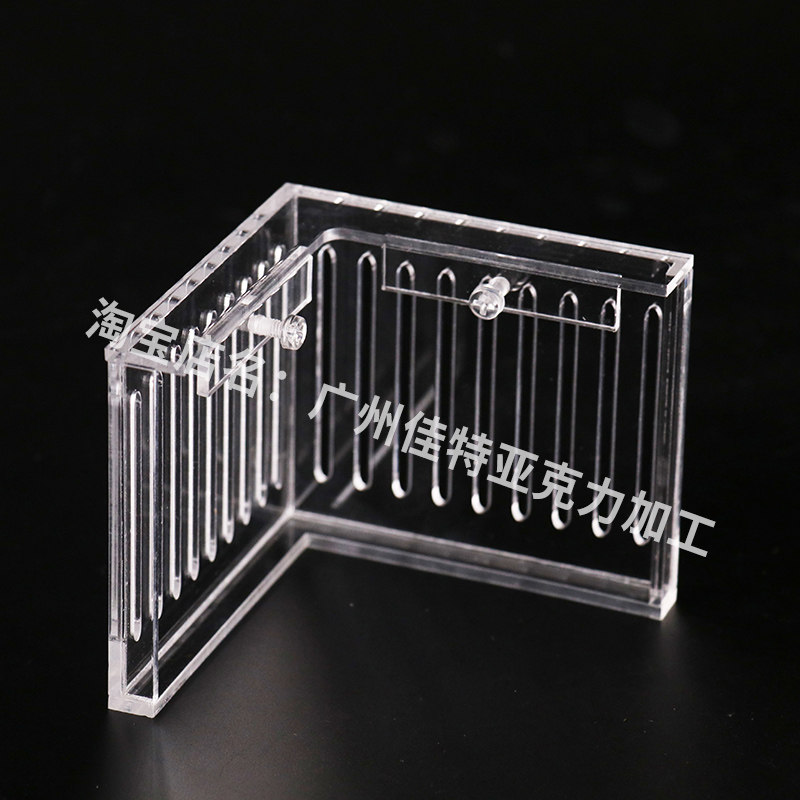 鱼缸进水口保证罩鱼梳板水泵挡板90度定制亚克力其它水族用具设备