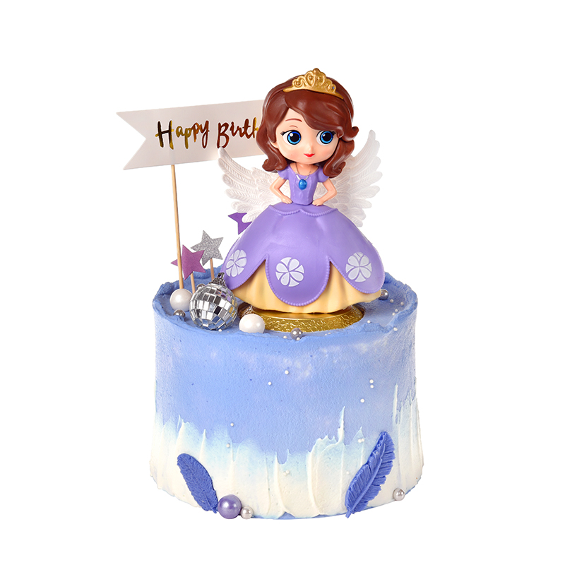罗拉索菲亚公主卡通女孩新鲜水果动物奶油生日蛋糕新鲜生日蛋糕