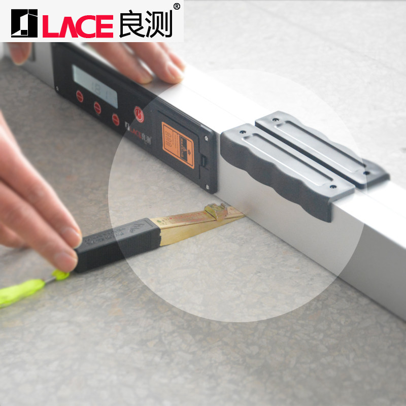 数显靠尺2米折叠水平尺高精度电子工程检测尺验房工具垂直度定位
